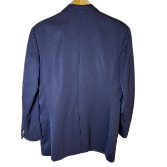 Oliver Navy Wool Two Button Classic Blazer Jacket Size 42R - Picture 4 of 16